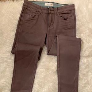 Habitual Eve/Calm Gray Coated Skinny Jeans Size 27